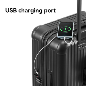 Equipaje enmarcado con cremallera antigrietas, carrito de PC extensible, equipaje de viaje, maletas, tamaño de <span class=keywords><strong>cabina</strong></span> con cerradura TSA y portavasos Flexible - Product Image 6