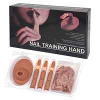 Présentoir en silicone pour faux mannequin de manucure, embouts pliables, modèle de pratique de la main en acrylique, entraînement des ongles en plastique, art, doigt