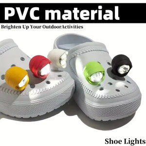 Luces LED de PVC para Zapatos, Accesorios Decorativos para Calzado, Ideales para Paseos Nocturnos y Actividades al Aire Libre, Botón para Zapatillas, 3 Modos de Iluminación - Product Image 2