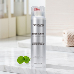 Shampoo <span class=keywords><strong>anti</strong></span>-<span class=keywords><strong>jaunissement</strong></span> pour <span class=keywords><strong>cheveux</strong></span> blonds, argentés et gris, neutralise les tons brassy - Product Image 1