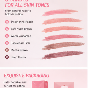 Brown <b>cream</b> <b>lip</b> liner Matte foggy long lasting Party makeup <b>lip</b> liner OEM ODM cosmetics Waterproof <b>lip</b> liner - Product Image 4