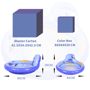 Nuevo diseño azul inflable respaldo piscina flotadores para adultos sofá reclinable tubo Juguetes De Agua inflable agua instalaciones de entretenimiento - Product Image 3