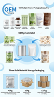 Poudre de champignons fonctionnelle, formule personnalisée OEM pour la nutrition sportive et la récupération, extrait de Reishi, Chaga, Queue de dinde, capsules végétaliennes