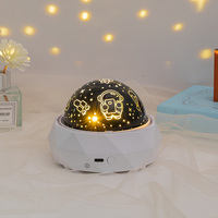 360 °   Lampe de projecteur dynamique rotative USB, projecteur d'ambiance pour chambre à coucher, veilleuse pour fête d'anniversaire, lampe pour chambre à coucher