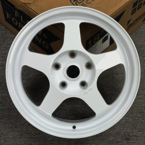 Velg Mobil Aluminium Alloy Putih <span class=keywords><strong>16</strong></span> Inch Desain Baru Lima Palang, Untuk Modifikasi dan Perbaikan Ban Mobil Penumpang - Product Image 1