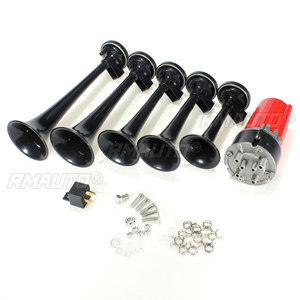 Bocina de Aire Musical DIXIE de 12 V y 125 dB con 5 Trompetas, Bocina de Aire Universal para Automóviles, Camiones y Barcos, Compresor de Aire General-Lee de los Dukes of Hazzard - Product Image 1