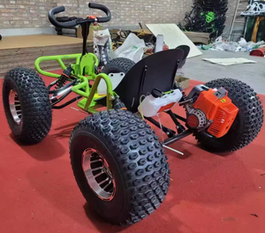 รถโกคาร์ทชายหาดสมรรถนะสูง 63 ซีซี 2 จังหวะ 30 กม./ชม. สำหรับขับเคลื่อนกลางแจ้ง ใช้แก๊สโซลีน สำหรับผู้ใหญ่ - Product Image 4