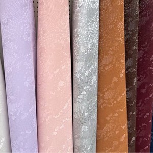 Tissu en cuir PU à motif animalier, microfibre brossée avec support en suède pour la décoration de meubles - Product Image 1