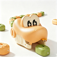 Jouet Serpent Télécommandé RC, Serpent Magnétique Mangeur, Jeu d'Aventure de Chasse, Jouets Éducatifs Rétro Classiques STEM pour Enfants