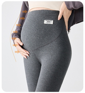 Pantalon de <span class=keywords><strong>maternité</strong></span> L-6XL grande taille Leggings automne et hiver vêtements d'extérieur avec pantalon en coton chaud épaissi en <span class=keywords><strong>polaire</strong></span> - Product Image 6