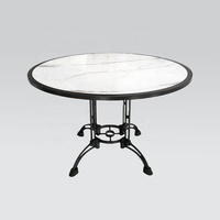 Tables de restaurant modernes, écologiques, durables, résistantes à l'eau, en bois massif, carrées/rondes, faciles à nettoyer, pour hôtel et café