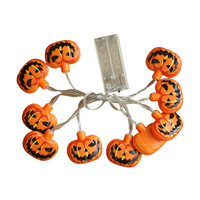 Guirlande lumineuse décorative d'Halloween multi-styles avec motifs Crâne, Lune, Sang, Larmes, Visage, Guirlande lumineuse LED Citrouille en gros