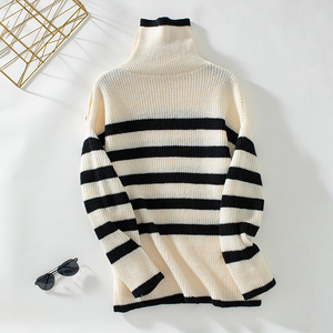 Maglione Pullover da <span class=keywords><strong>Donna</strong></span> con Collo a Risvolto, 100% Poliestere Traspirante, Lavorato a Maglia, Casual Autunnale, Logo Personalizzato, Disponibile S-XL, <span class=keywords><strong>Marca</strong></span> JY - Product Image 3