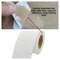 Papel Térmico para Etiquetas E-Packet, Resistente a Tres Factores, 100 20 30 50 70 80 90 100, Autoadhesivo, para Códigos de Barras, Formato Cuadrado