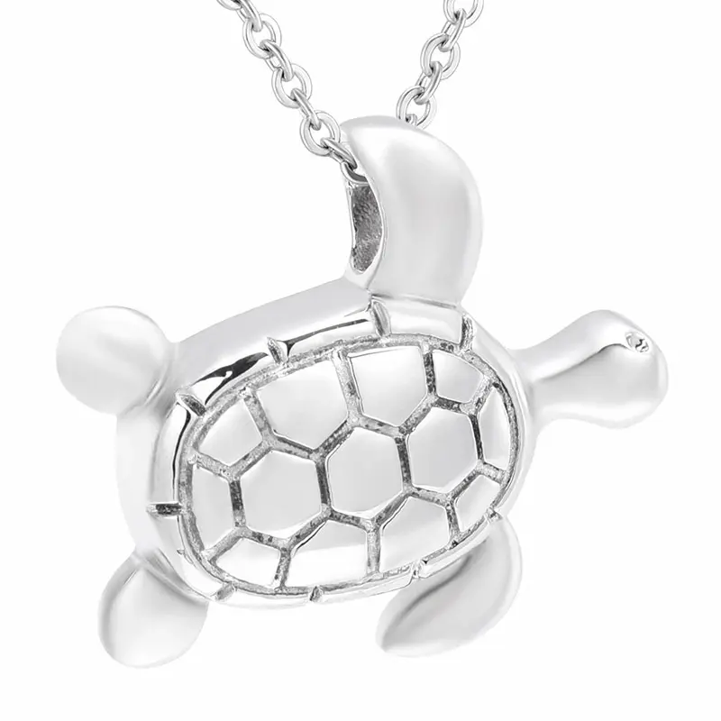 Roestvrijstalen Crematie Schattige Zeeschildpad Crematie Aandenken Hanger As Urn Gedenkteken Souvenir Ketting Sieraden Crematie Urn