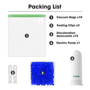 Kit de sacs de rangement sous vide ESUN pour filaments PETG, TPU, PLA – Protection contre l'humidité pour bobines d'imprimantes 3D - Product Image 1