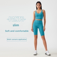 Xsunwing Short de yoga taille unique pour femme, taille haute, effet ventre plat, rehaussement des fesses, froncé, pour Pilates, sport et cyclisme WDA004