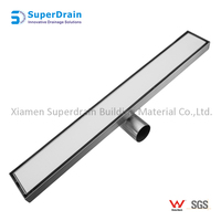 Nouveau design Chine Fournisseur SUS Insert de carrelage linéaire Drain pour la baignade SPA Drain linéaire évier tuyau flexible avec filigrane