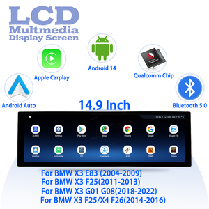 Sistema Multimedia Inalámbrico Carplay para Automóvil, Control Central <span class=keywords><strong>Android</strong></span> para BMW X3 E83 F25 G01 G08 X4 F26, Unidad Principal de Navegación GPS para Automóvil, Monitor - Product Image 1