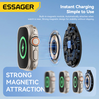 ESSAGER ES-WC14 Chargeur sans fil magnétique intelligent 2,5 W pour montre connectée, câble de charge USB pour Apple