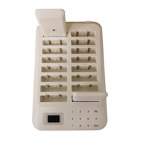 Café Service Table de radiomessagerie Beeper carré pas de vibration 1 Base 16 buzzers système d'appel de serveur sans fil téléavertisseurs d'appel pour Restaurant