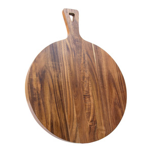 Senpin <span class=keywords><strong>planche</strong></span> à découper épaisse en bois d'acacia poignée 1.5cm d'épaisseur lavable au lave-vaisselle gravure Laser Pizza Steak cuisson <span class=keywords><strong>planche</strong></span> à découper - Product Image 5