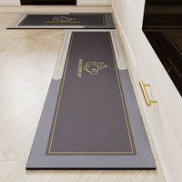 Absorption d'eau de boue de diatomée résistant à l'huile ferme anti-dérapant tapis personnalisé tapis de cuisine en terre de diatomées avec impression de dessins animés