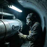 Revêtement époxy-zinc bicomposant anti-corrosion de qualité supérieure certifié ISO 12944 pour l'industrie navale, sans plomb