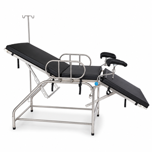 Lettino Ginecologico Regolabile in Acciaio Inossidabile con Supporti per Gambe e Asta Portaflebo per Uso Ospedaliero e Clinico <span class=keywords><strong>Ostetrico</strong></span> - Product Image 6