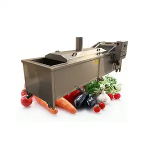 Mesin pengupas kulit buah dan sayuran otomatis, Mesin cuci pengupas wortel kentang elektrik industri