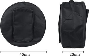 Étui de transport pour cymbales avec poignée, double couche, rond, résistant et imperméable, échantillon gratuit - Product Image 3