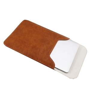 Hecho a mano impermeable de la PU de cuero bolsa <span class=keywords><strong>para</strong></span> 11,<span class=keywords><strong>6</strong></span> de 13,3 de <span class=keywords><strong>15</strong></span>,4 ordenador portátil caso manga - Product Image 5
