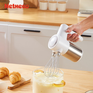 Netmeco Handheld Egg Beater 150W Cordless Rechargeable For Baking Cream And Egg Whites - Product Image 2