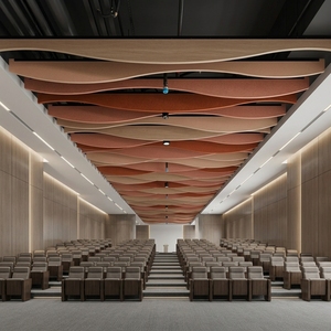 Plafond acoustique suspendu pour bureau, centre commercial, grand espace - Product Image 1
