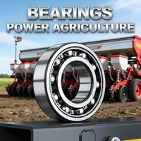 Roulement à billes à gorge profonde de haute précision 6205-2RS, étanche à l'huile, pour machines agricoles et équipements de ferme, haute capacité de charge