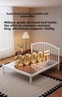 Support de sommier robuste et silencieux, style minimaliste moderne, adapté pour chambre à coucher, appartement, hôtel.