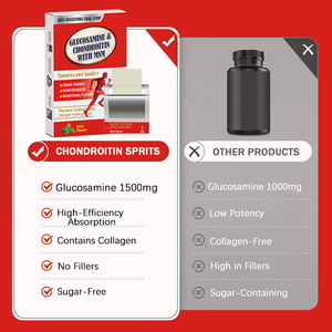Bandes Orales à Dissolution Rapide pour le Soutien des Articulations Glucosamine Chondroïtine Curcuma pour la Santé du Cartilage Complément Alimentaire - Product Image 4