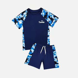 <span class=keywords><strong>Maillot</strong></span> <span class=keywords><strong>de</strong></span> <span class=keywords><strong>bain</strong></span> pour garçons RRFS-70050, ensemble 2 pièces, séchage rapide, fermeture éclair au dos, manches courtes, anti-UV, coupe-vent, combinaison <span class=keywords><strong>de</strong></span> surf - Product Image 6
