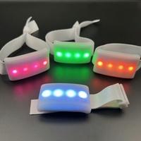 Bracelet à LED OEM Richshining DMX512, bracelet lumineux avec logo personnalisé pour la fête