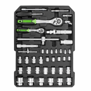 Juego de caja de herramientas de mano Mehanic de 969 piezas, alicates de destornillador en kit de herramientas de carro de aluminio portátil - Product Image 3