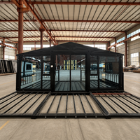 Maison préfabriquée compacte de 20 pieds, facile à transporter et à installer, unité modulaire extensible avec structure sismique pour bureau de jardin et maison modulaire