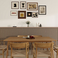 Panneau mural acoustique en bois Akupanel au design moderne, panneau mural acoustique en bois à lattes, panneau acoustique Akupanel