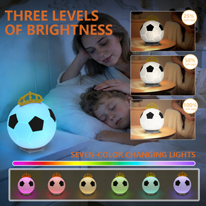 Lampada da Notte a Forma <span class=keywords><strong>di</strong></span> Pallone da Calcio EGH con Controllo Touch, Altoparlante Bluetooth, Controllo Remoto e APP, in Silicone <span class=keywords><strong>di</strong></span> Grado Alimentare - Product Image 4
