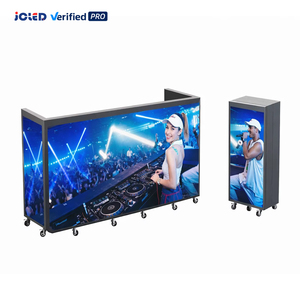 จอแสดงผล LED แบบพับได้ พกพาสะดวก สำหรับดีเจ พร้อมล้อเลื่อน ความสว่างสูง จอโค้ง เหมาะสำหรับงานเทศกาลดนตรี บาร์ และการแสดงสด - Product Image 1