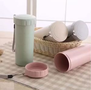 Mug à café en plastique à double paroi réutilisable avec logo personnalisé, cadeau promotionnel, bouteille d'eau - Product Image 5