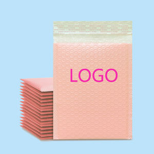 Bolsa de Burbujas de Polietileno Rosa Nude, 38x47+5CM, Gruesa, para Cosméticos, Joyería, CD, Sobres, Envíos, con Logotipo Personalizado - Product Image 1