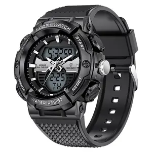 LIGE2023男性用新しい時計男性用デジタル時計ファッション50M防水クォーツ腕時計