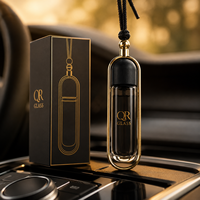 Cadeaux promotionnels pour entreprises, mini flacon de parfum avec boîte, 10 ml, flacons de parfum vides à suspendre, conteneur de parfum pour voiture, flacon de parfum en verre