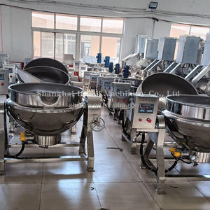 Olla con camisa de acero inoxidable, mezcla de calefacción a vapor, hervidor eléctrico industrial con camisa, hervidor de cocina con camisa - Product Image 6