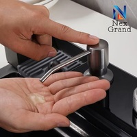 de cuisine en acier inoxydable 304 de qualité supérieure, lavabo rectangulaire à une cuvette avec surface nano monotrou